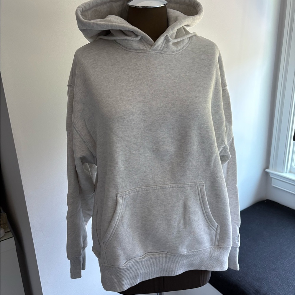 TNA Gray Oversized Sweater with Ribbed Cuffs